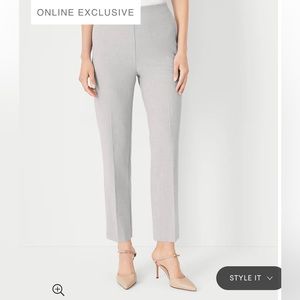Ann Taylor High Rise Side Zip Ankle Pant in Bi-Stretch